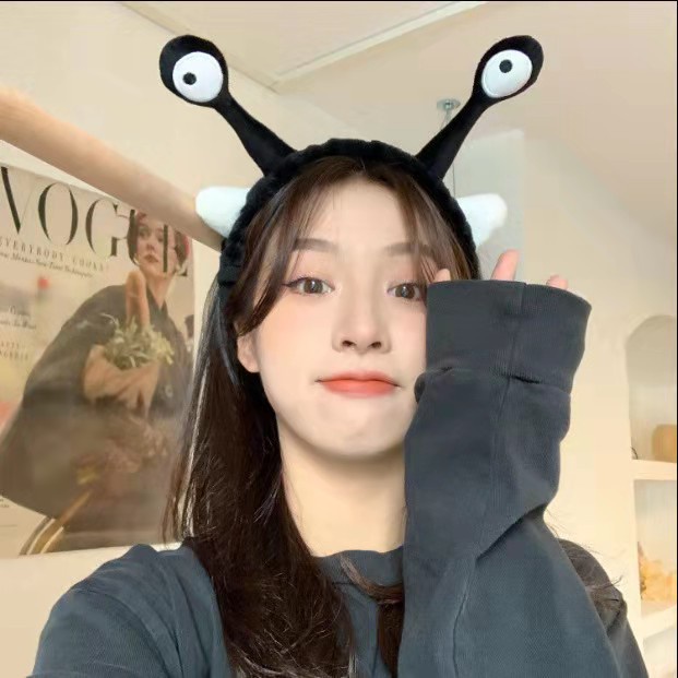 Băng đô hình ốc sên nhồi bông dễ thương phong cách Hàn Quốc