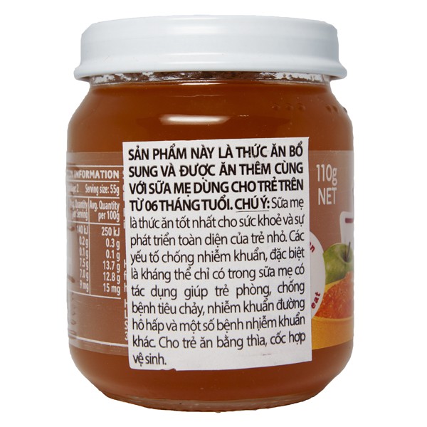 Dinh Dưỡng Đóng Lọ Rau Câu Trái Cây Mùa Hè HEINZ 110g (Date 18/08/2022) + Tặng 1 Hũ Táo Xoài 110g (Date T07/2022