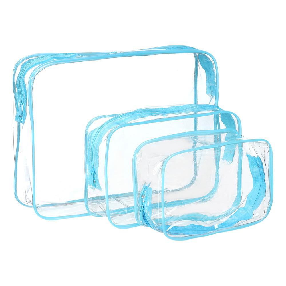 Túi Đựng Đồ Trang Điểm Bằng PVC Có Khóa Kéo Tiện Dụng