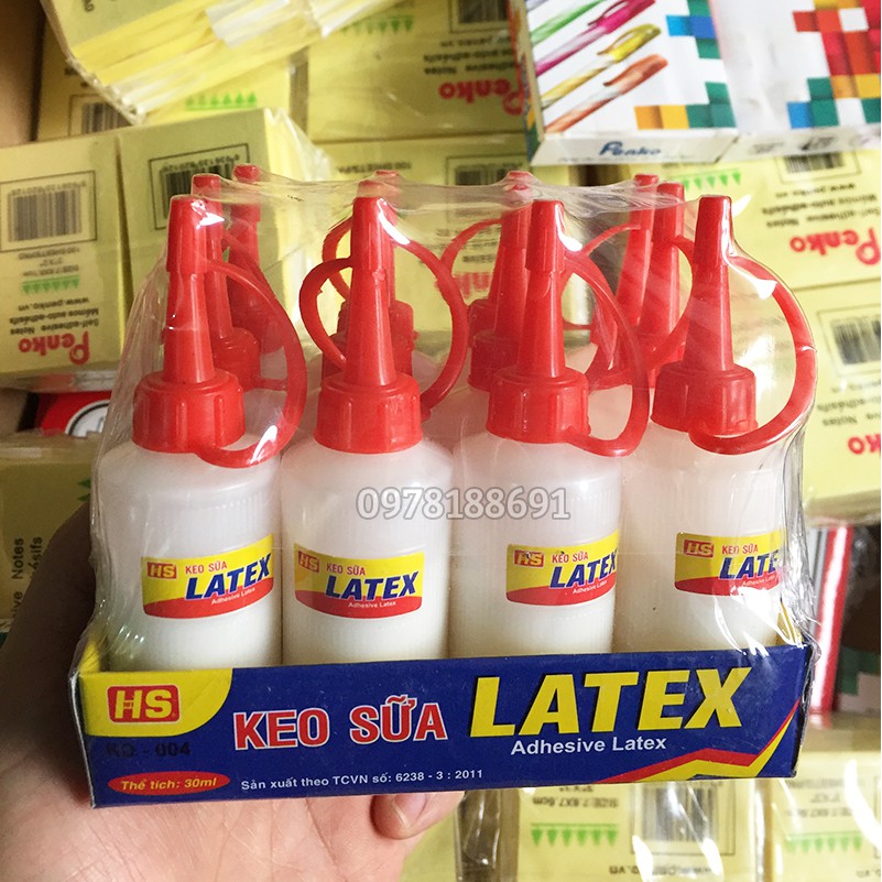 Keo sữa dán giấy dán tường, dán gỗ lọ 30ml LATEX