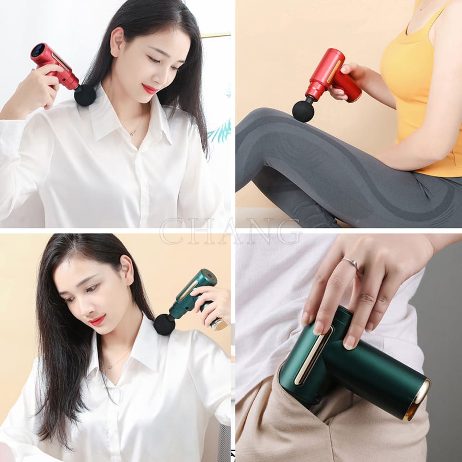 Máy Mát Xa Cầm Tay Súng Massage Toàn Thân 6 Cấp Độ Chuyên Sâu Vai Lưng Giảm Đau Cơ