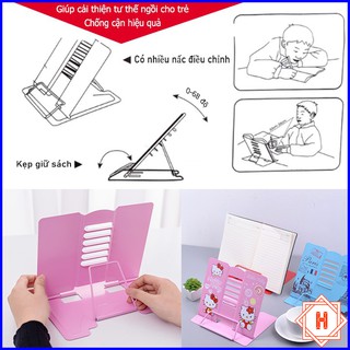 Giá Kẹp Đỡ Sách Để Bàn Chống Cận Thị thông Minh Cho Bé