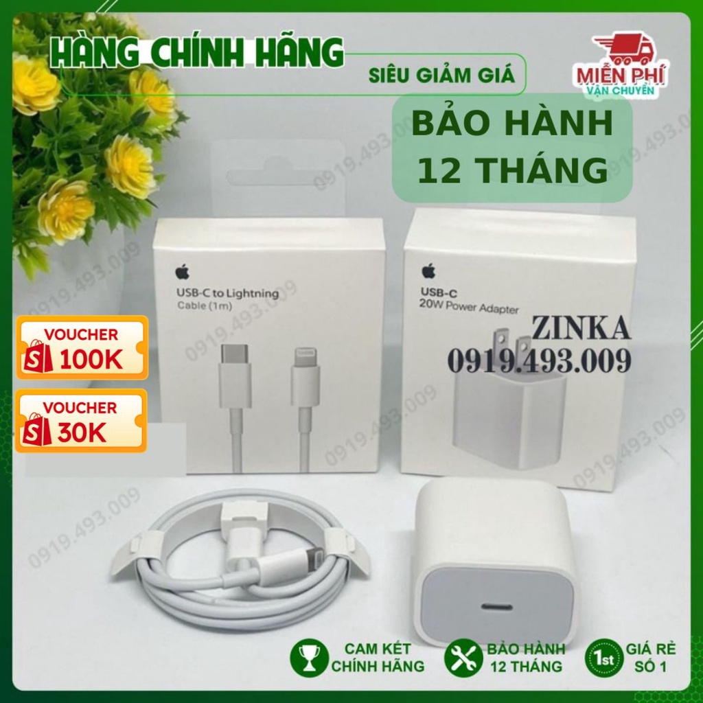 Sạc Nhanh IP,bộ Củ và cáp Sạc Nhanh PD 20W USB-C To Cho IP13/12/11//Xs/X/8/tablet táos