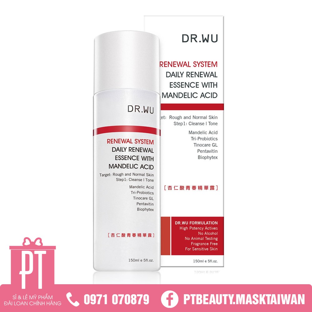 Essence (Toner) Dr.wu MA Đài Loan giúp làm sạch sâu, tái tạo da 150ml | BigBuy360 - bigbuy360.vn