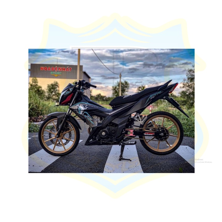 ( Quí khách vui lòng mang ra tiệm cho thợ dán ) Tem sonic 150 king drag