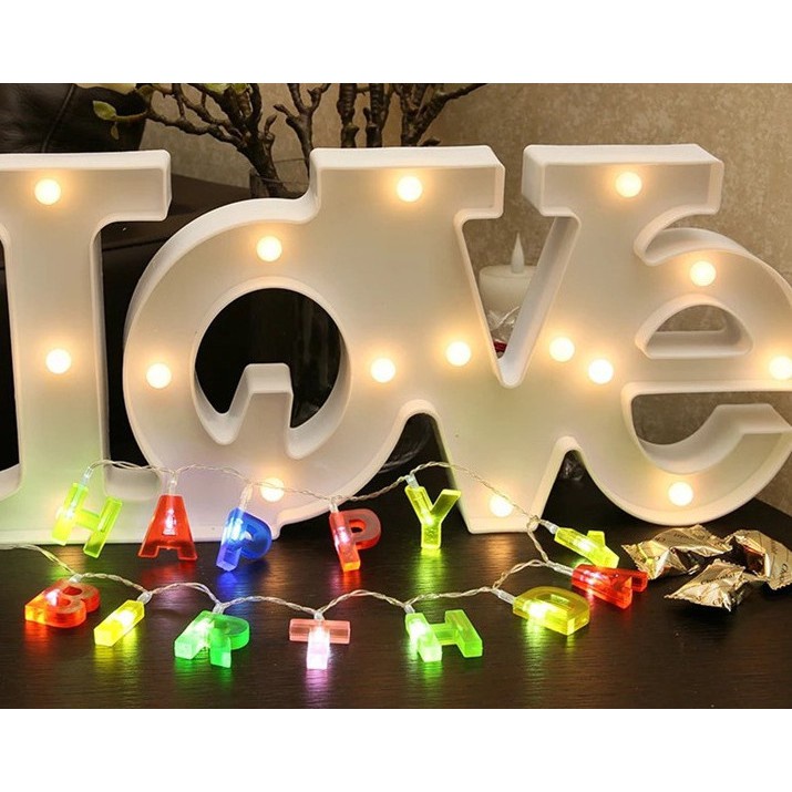 Đèn Dây Led Trang Trí Sinh Nhật Chữ Happy Birthday