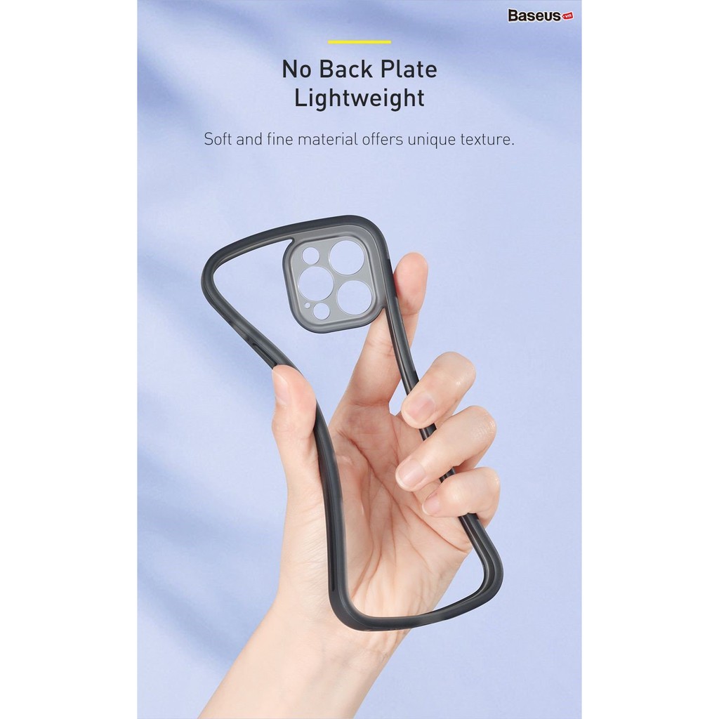 Ốp lưng chống sốc cho các dòng iPhone 12 Baseus Camera Lens Protector Frame Case