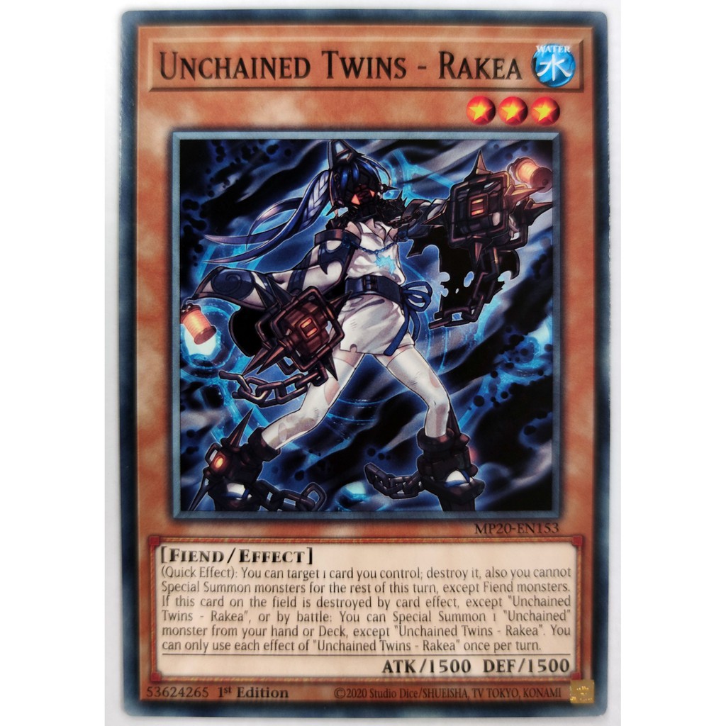 [Thẻ Yugioh] Unchained Twins - Rakea |EN| Common