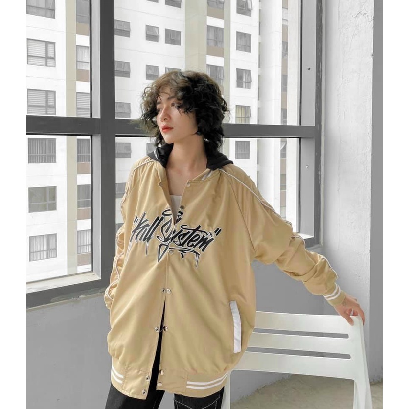 Áo Khoác Dù Unisex 2 Lớp Kiểu Bomber in Chữ Kiểu Dáng Năng Động Trẻ Trung TP19 [NewUnisex]
