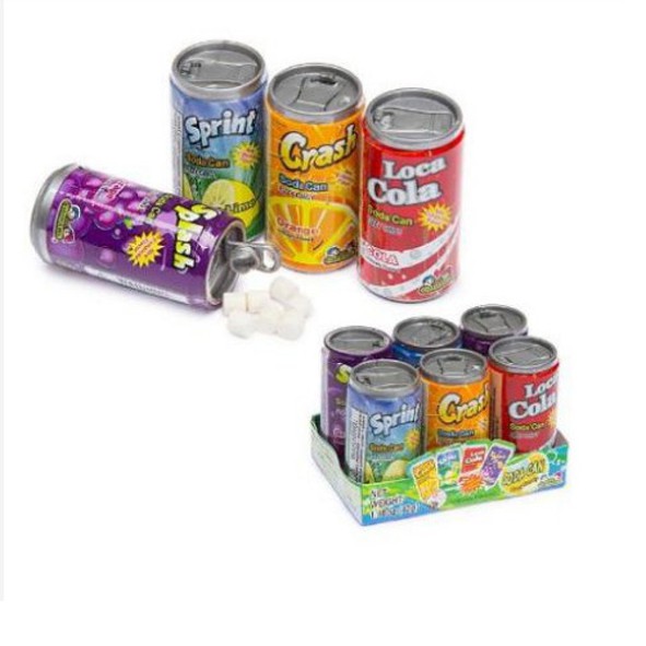 [Siêu Ngon] Lốc 6 lon kẹo ngậm Soda Candy Mỹ các vị