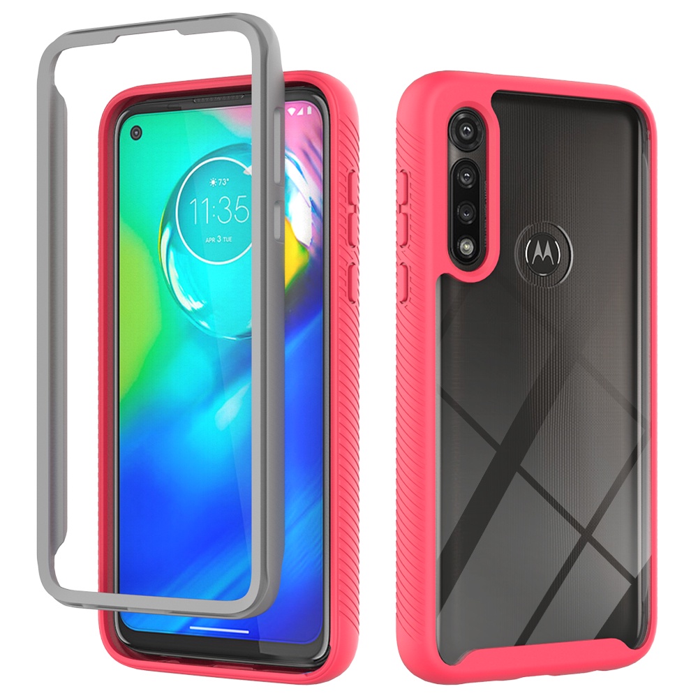 Ốp Điện Thoại Dạng Giáp Màu Trơn Chống Sốc Cho Motorola Moto GFast G Stylus Gpower Gpure G Fast Stylus Power
