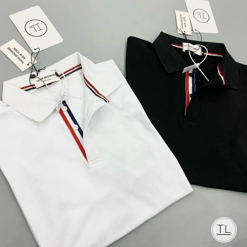 Áo Phông Nam THOM cao cấp phối màu trẻ trung - Áo Polo Đơn Giản Cho Nam