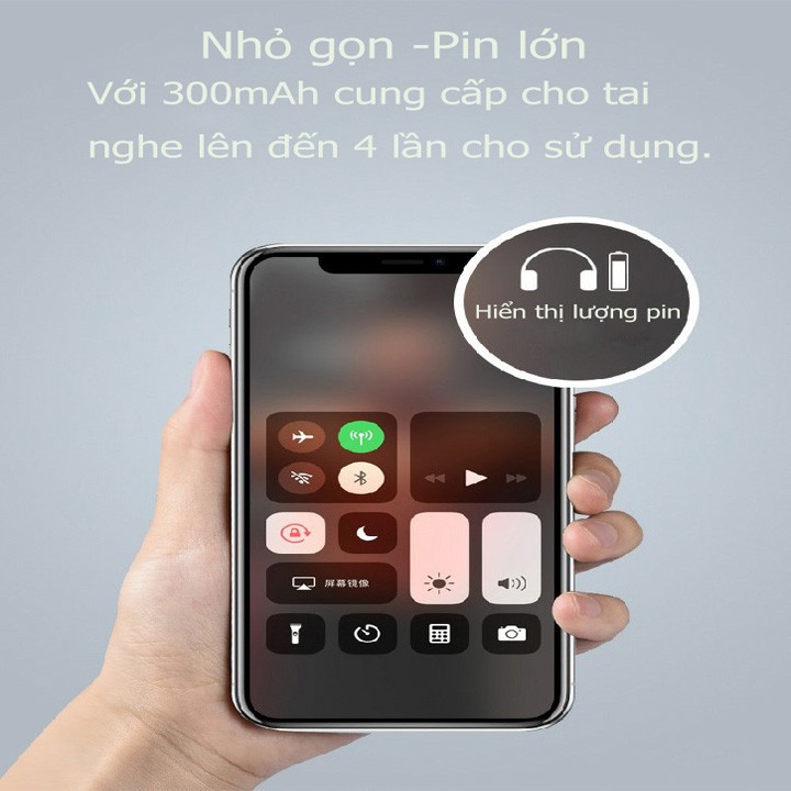 Tai nghe không dây i18 TWS nút cảm ứng 2020 phiên bản 5.0 bluetooth