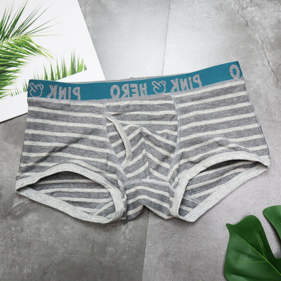 QUẦN LÓT NAM - Dạng Đùi Boxer Sọc Cá Tính - Thun Cotton