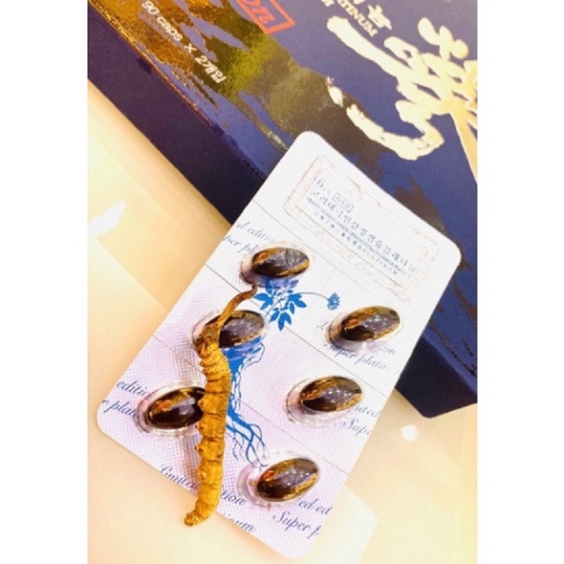 Thiên Sâm Đông Trùng Hạ Thảo Heaven 1 Korean Taekuk Ginseng Extract Capsule Hàn Quốc, Hộp 180 Viên