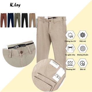 Quần Kaki Nam Dài Chất Dày Dặn Vải Mềm Mịn Cao Cấp Chất Đẹp, Mát Mẻ Form Basic Dáng Âu - V90(2)