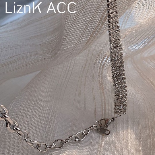 Dây Chuyền Choker Hạt Đá , Vòng Cổ Đính Hạt Sang Chảnh