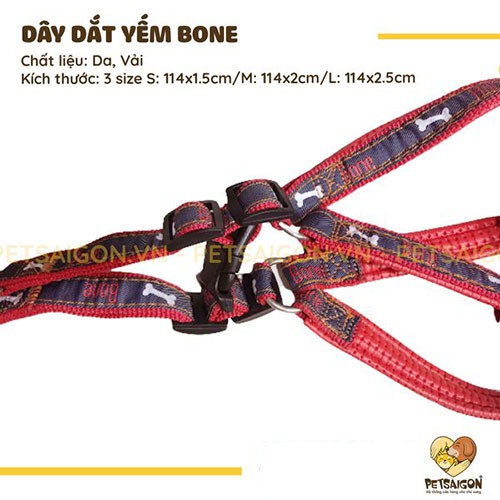 DÂY DẮT YẾM BONE CHO  THÚ CƯNG