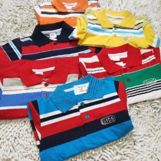 (3-5 tuoi)áo phông có cổ cộc tay bé trai