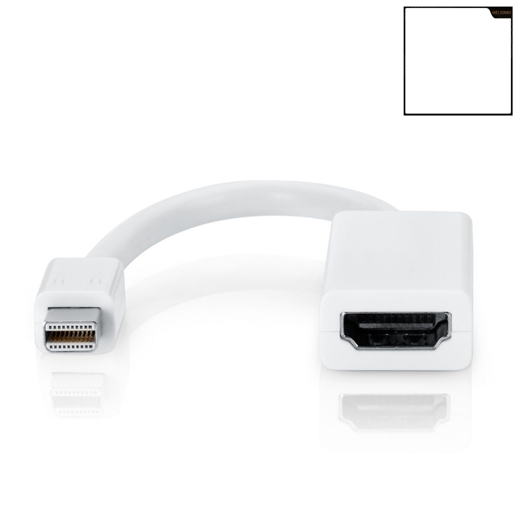 helsinki Thunder-Bolt Mini DisplayPort DP to HDMI-compatible Cable Adapter for iMac Macbook Pro Air