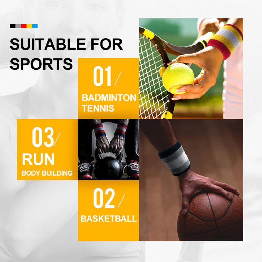 Băng Quấn Bảo Vệ Cổ Tay Chất Liệu Cotton Thấm Hút Mồ Hôi Thoáng Khí