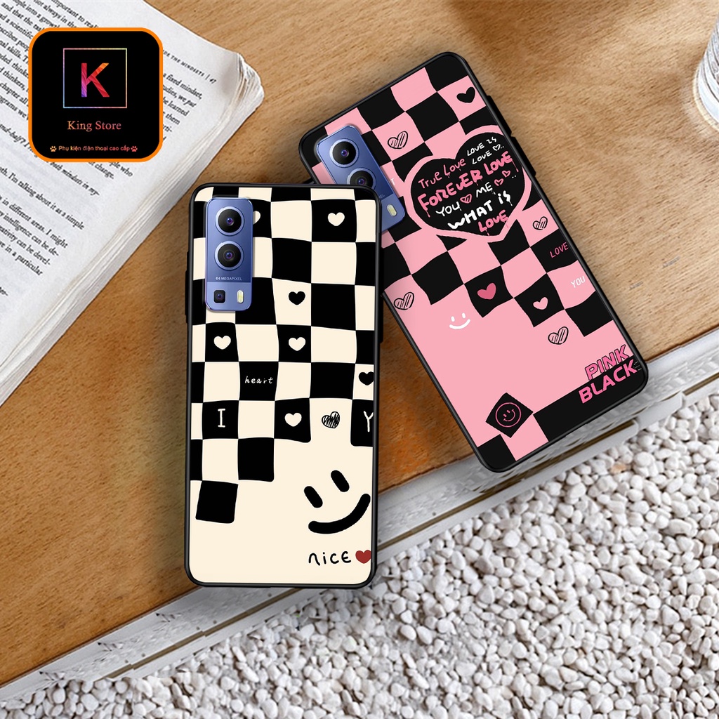 Ốp lưng Vivo y72 5G - Vivo Y15s - Vivo Y52s - Ốp in hình họa tiết caro bền, đẹp