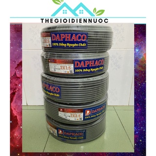 Mua Dây điện đôi Daphaco chính hãng  dây 2x1.5  2x2.5 tròn xám 2 lớp vỏ bọc PVC  100% đồng nguyên chất  bán theo mét tới