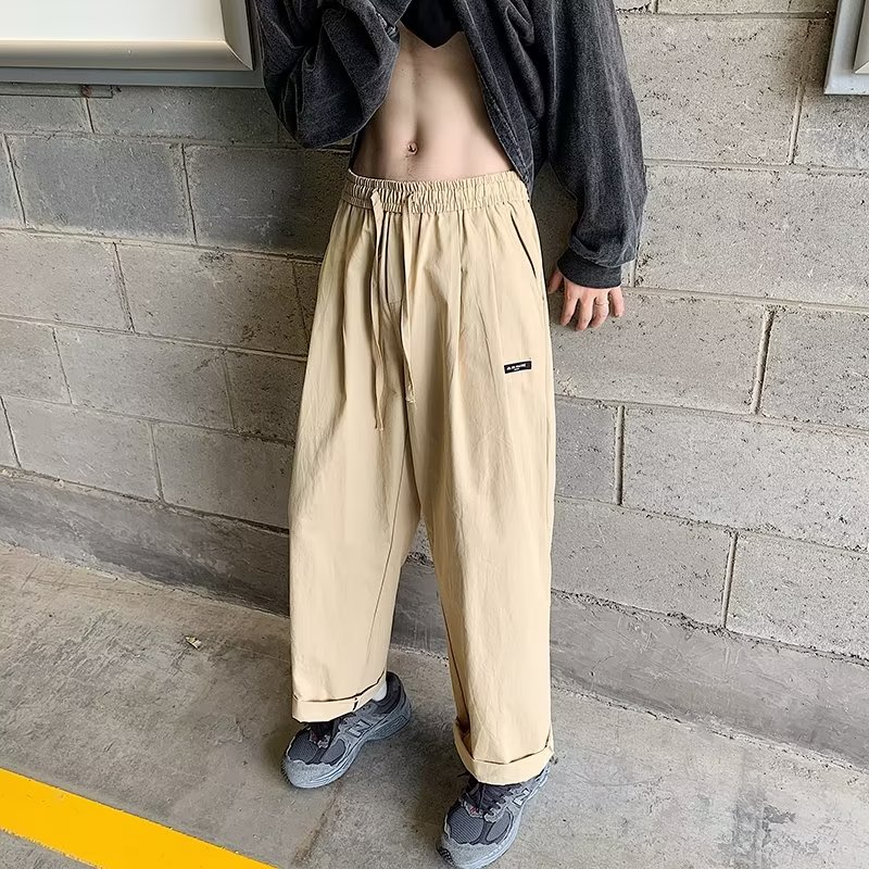 Quần Dài Dáng Rộng Lưng Thun Co Giãn Thoải Mái Phong Cách Hàn Quốc Thời Trang Cho Nam size M-3XL