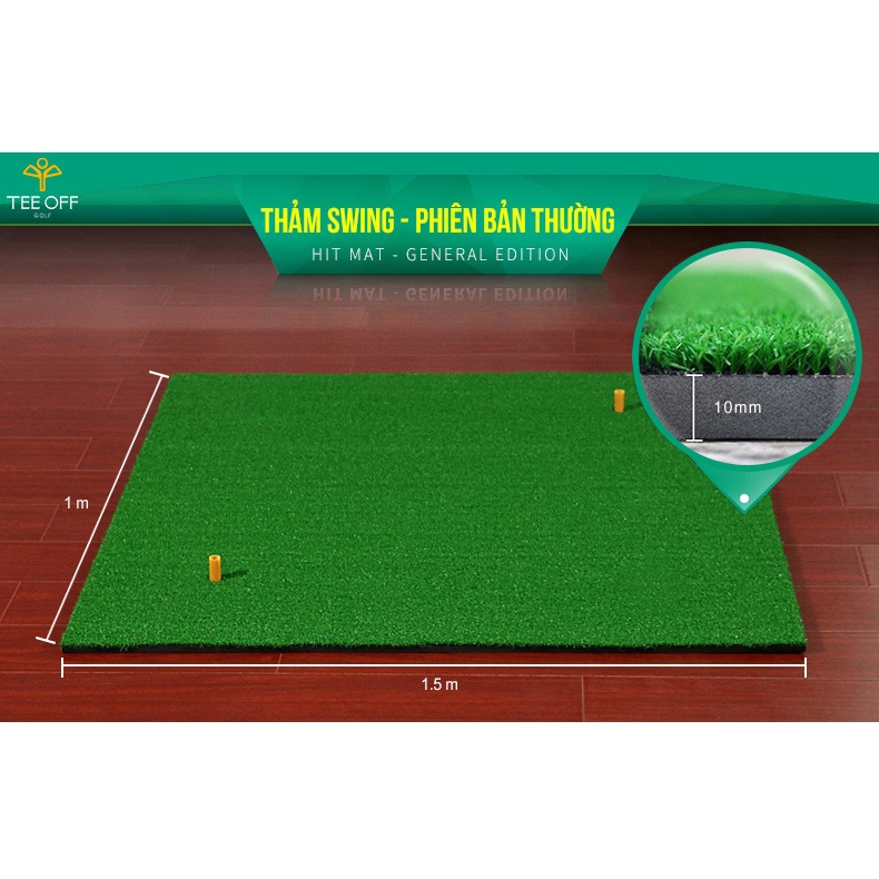 Thảm Tập Swing Golf 1mx1,25m - PGM Hitting Mat - DJD002