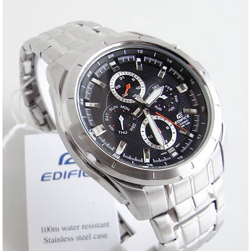 Đồng hồ nam Casio Edifice  EF-328D-1AVUDF dây kim loại mặt đen Chính hãng