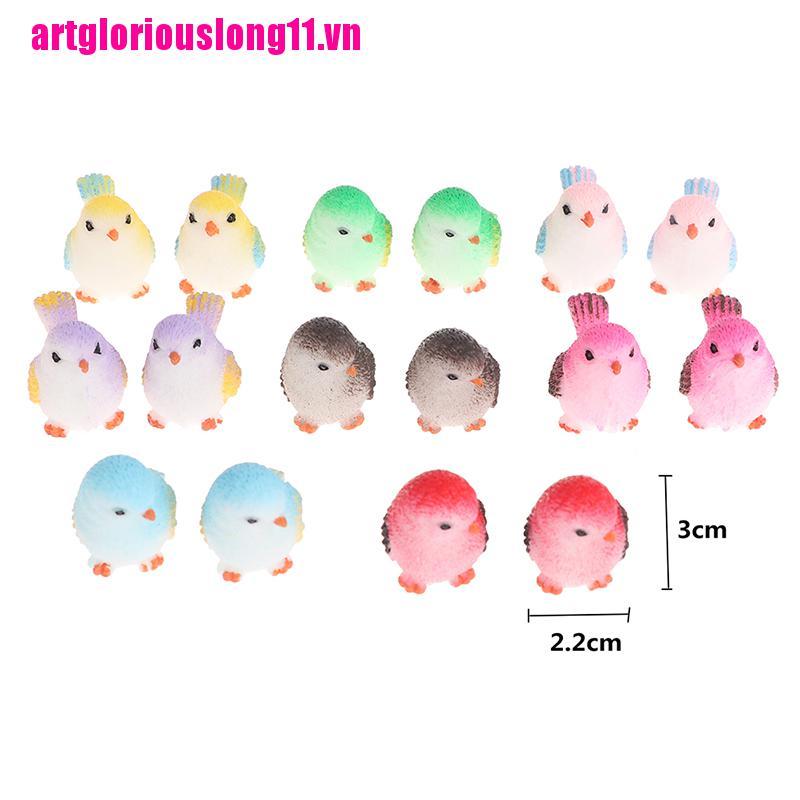 Mô Hình Chim Hoạt Hình Trang Trí Nhà Búp Bê