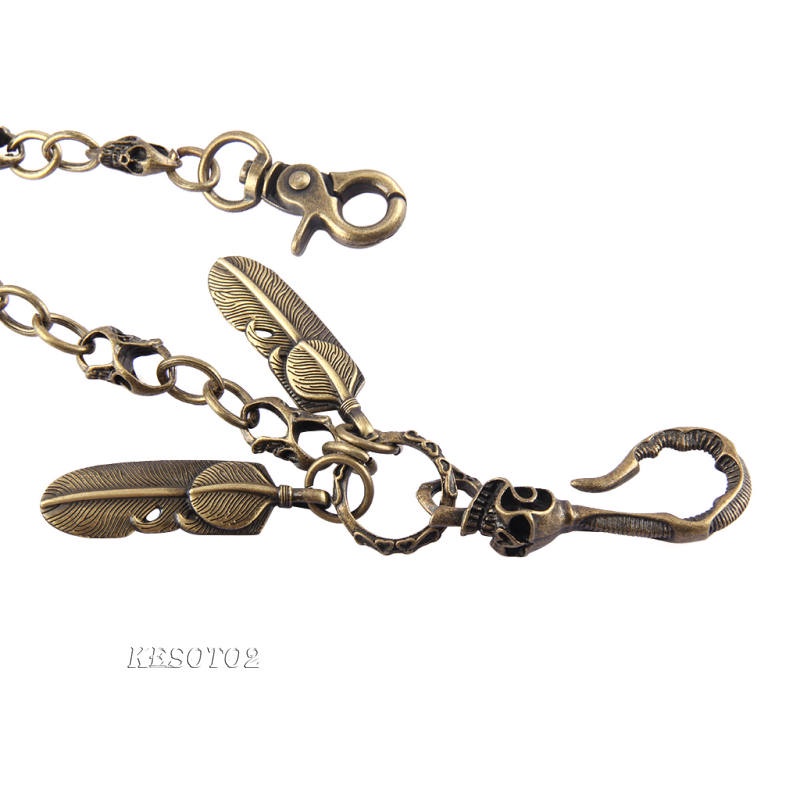 [Kesoto2] Ví Nam Phối Dây Xích Bằng Đồng Cổ Điển Phong Cách Punk Rock