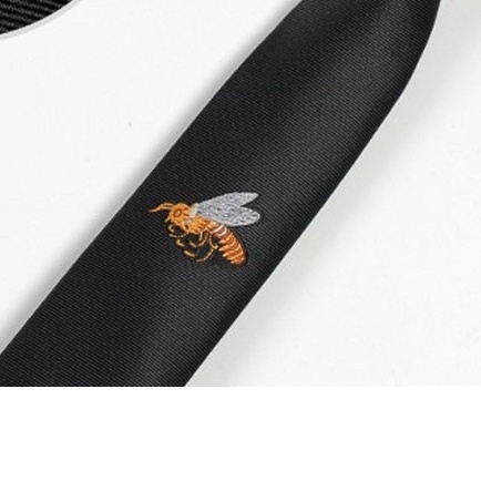 Cà vạt Nam bản nhỏ 5cm thắt sẵn có hình thêu thời trang cao cấp, cravat phong cách Hàn Quốc, Cavat dự tiệc
