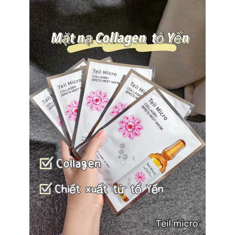 MẶT NẠ COLLAGEN YẾN - Teil Micro COLLAGEN BIRD’S NEST MASK