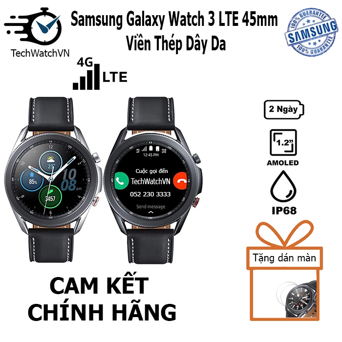 Đồng hồ thông minh Samsung Galaxy Watch 3 45mm & 41mm  Bản  LTE - Chính hãng Samsung