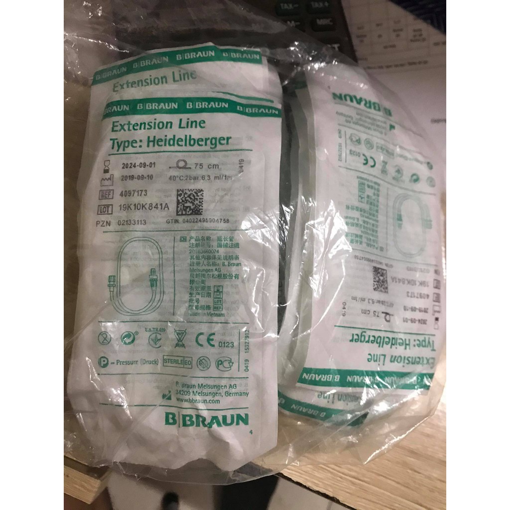 com bo 10 dây nối 75cm Braun-Đức