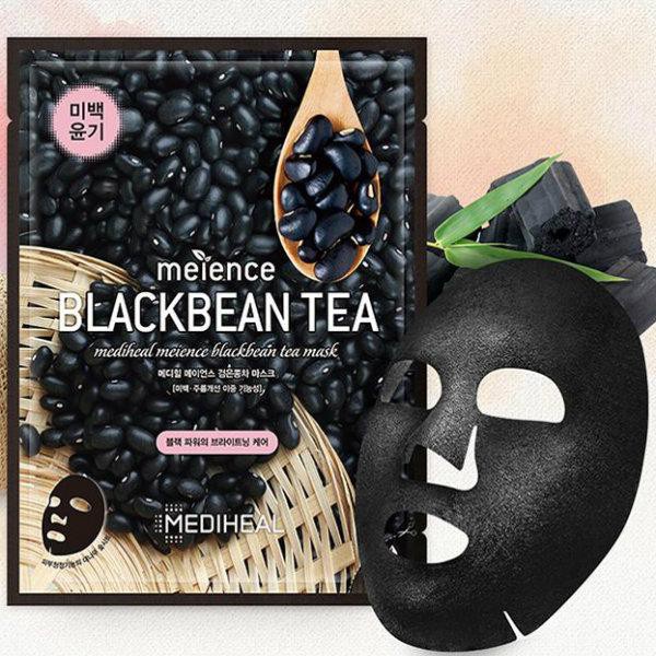 Mặt Nạ Trà Đậu Đen Mediheal Meience Blackbean Tea  Mediheal - Loại Bỏ Độc Tố, Duy Trì Độ Ẩm, Trắng Sáng Da.