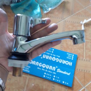 VÒI LAVABO LẠNH ĐỒNG THAU