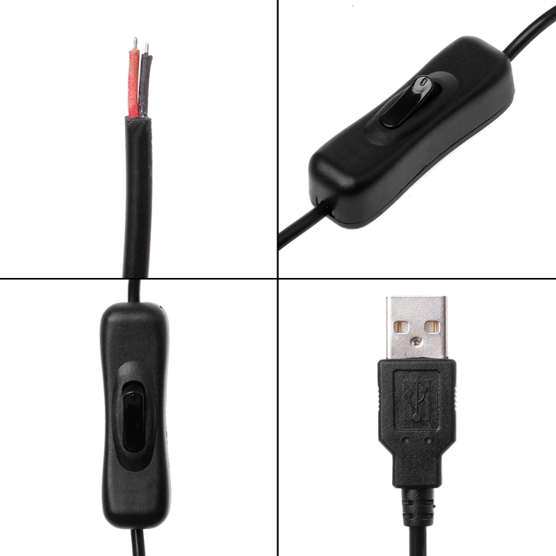 Dây Cáp Sạc Usb 2.0 5V 2 chân 2 dây có Công Tắc