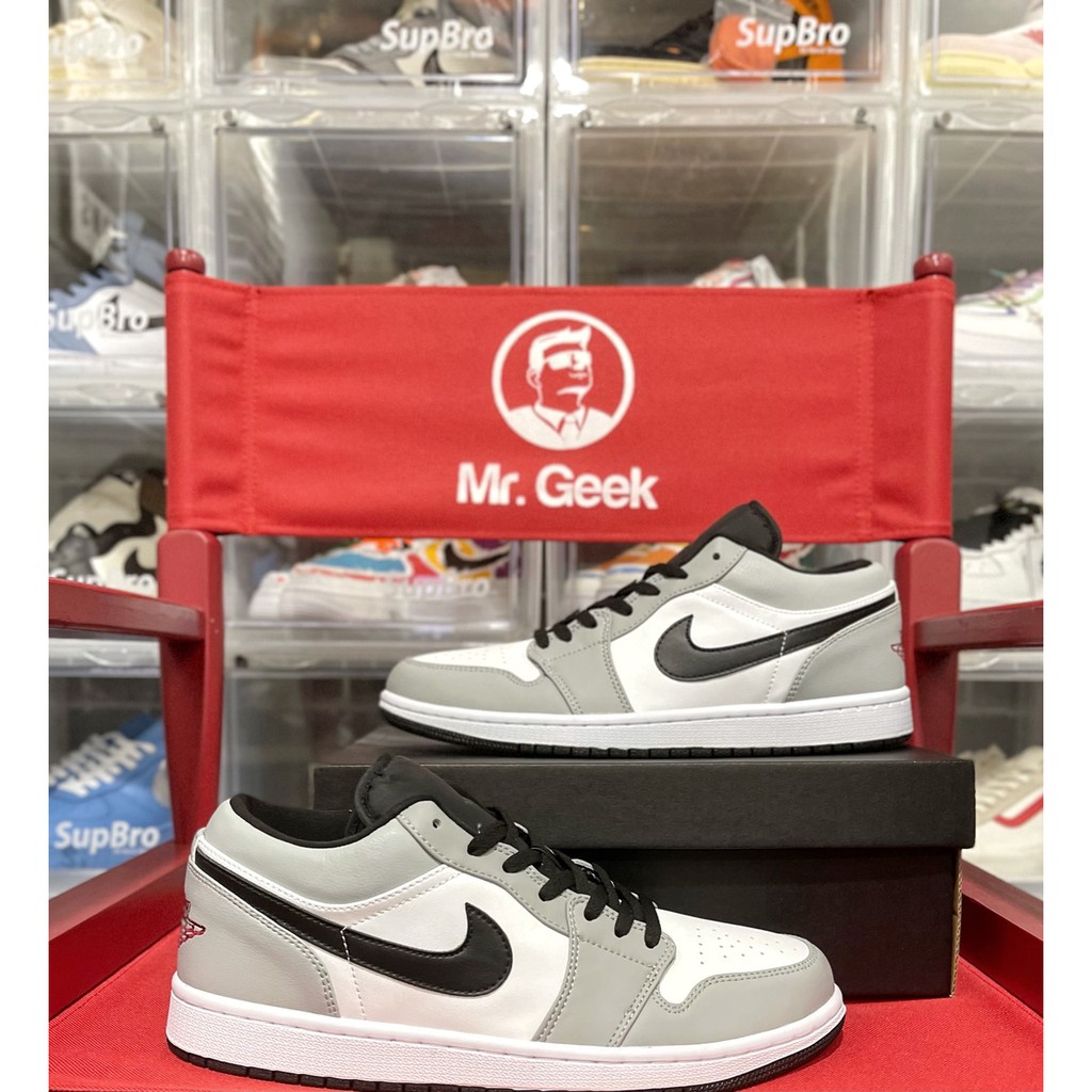 [GeekSneaker] Giày Sneaker Cổ Thấp - Jordan 1 Low Light Smoke Grey