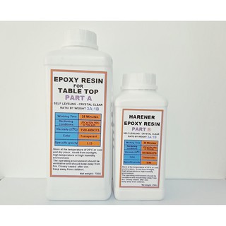 [Mã LIFEAU11100K giảm 100K đơn 300K] Acrylic Epoxy Resin (Bộ 1Kg) Đổ Tráng Bề Mặt Bàn Chịu Lực E68AB-F