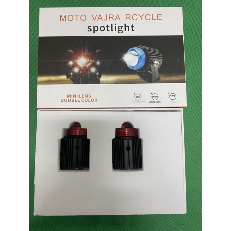 Led trợ sáng bi mini siêu sáng hai chế độ giá bán theo đôi