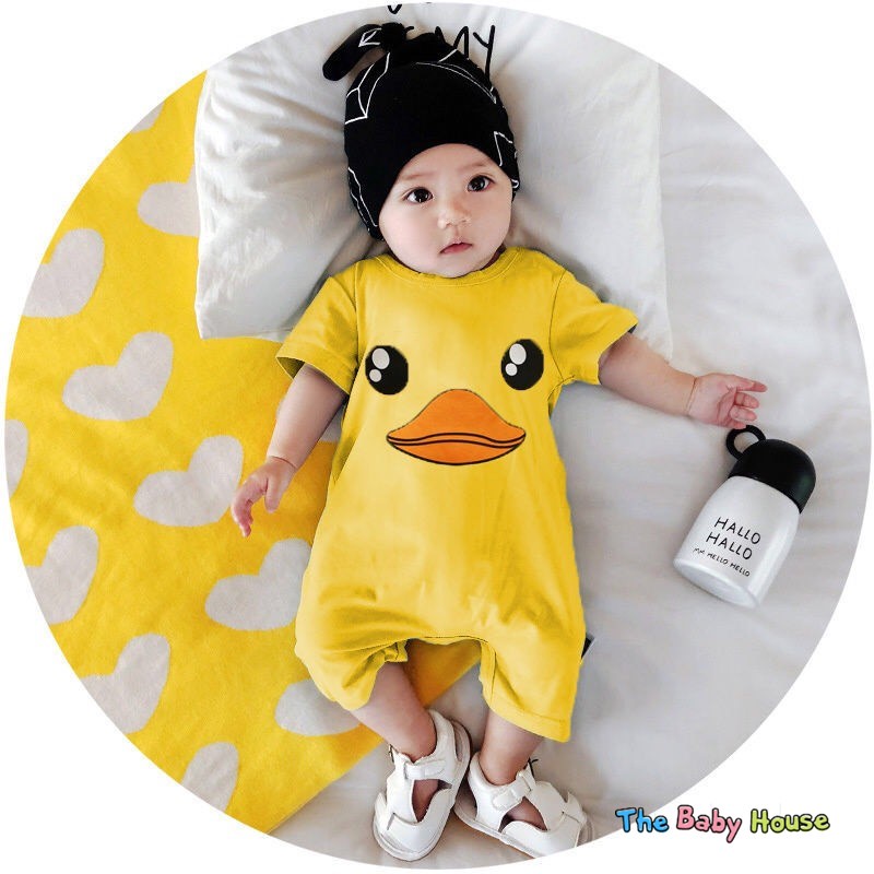 Bodysuit Cho Bé  𝐅𝐑𝐄𝐄𝐒𝐇𝐈𝐏 Set Áo Liền Quần Họa Tiết Họat Hình Dễ Thương, 100% Cotton Mềm Mại An Toàn Cho Bé