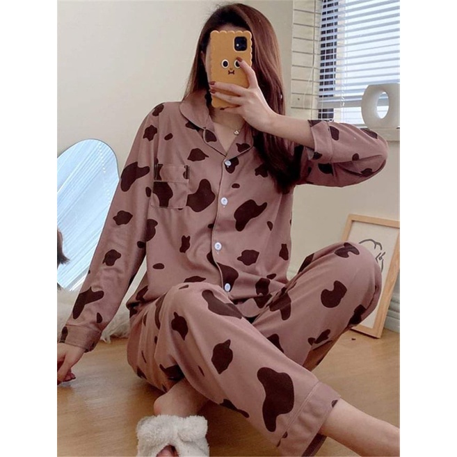 [RẺ VÔ ĐỊCH] Pijama tay dài quần dài(Đồ ngủ pijama dễ thương) Freesize 38 - 60kgHình Thật | BigBuy360 - bigbuy360.vn