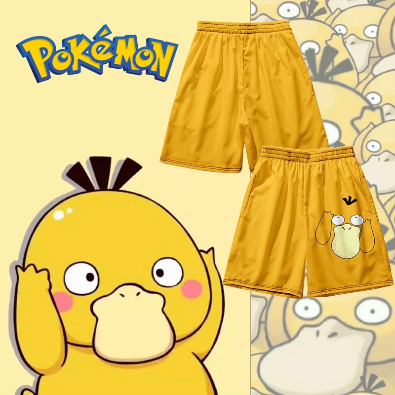 Quần Short Nam In Hình Vịt Hoạt Hình Thời Trang Xu Hướng Đi Biển