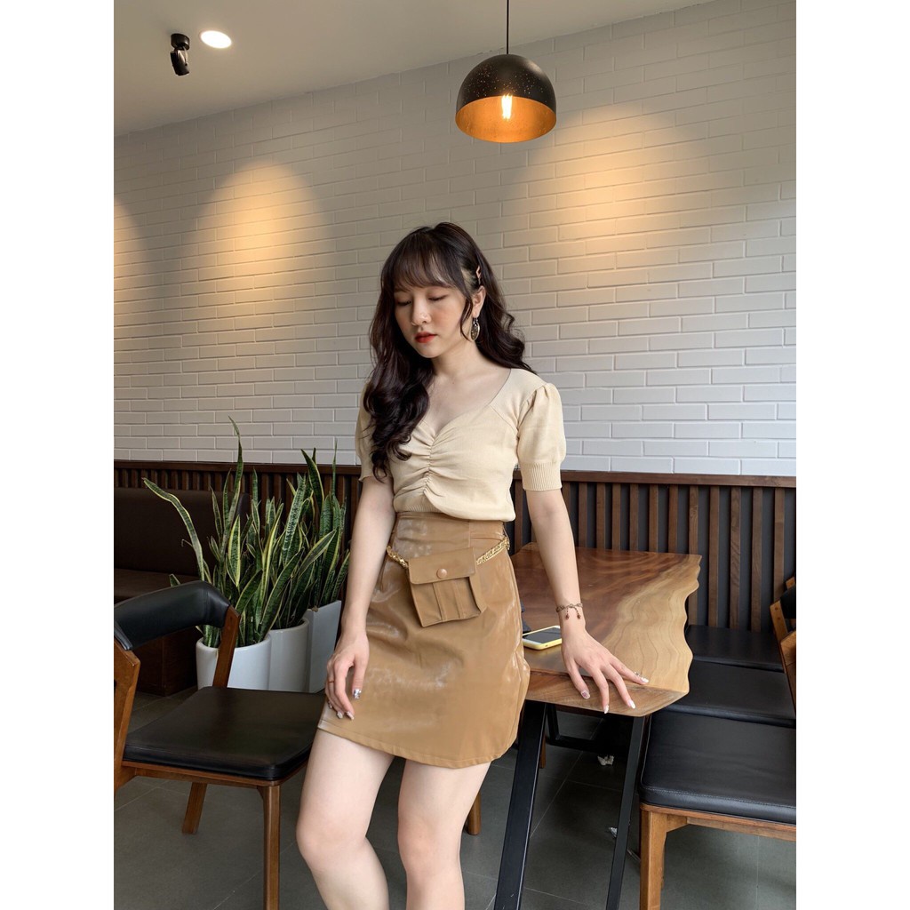 ÁO LEN BO EO MONGTOGHI - CROPTOP LEN HOT