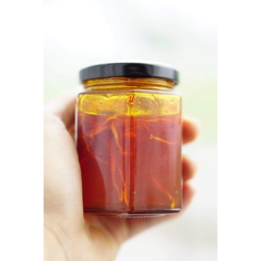 Nhuỵ Hoa Nghệ Tây Ngâm Mật Ong Đông Trùng Hạ Thảo