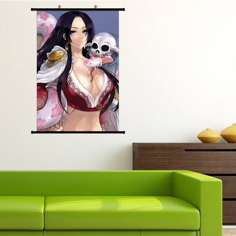 Tranh cuộn treo trang trí trang trí hình các nhân vật trong anime One Piece 20x30cm