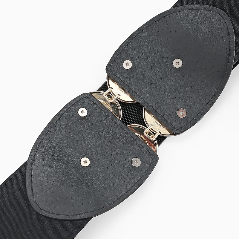 Thắt lưng bản rộng co giãn khắc họa tiết phong cách cổ điển sang trọng cho nữ