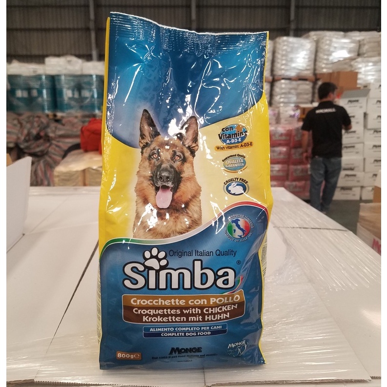 Thức ăn hạt cho chó trưởng thành SIMBA vị Gà thơm ngon bổ dưỡng nhập khẩu Ý - Italia Simba Dog Kibble